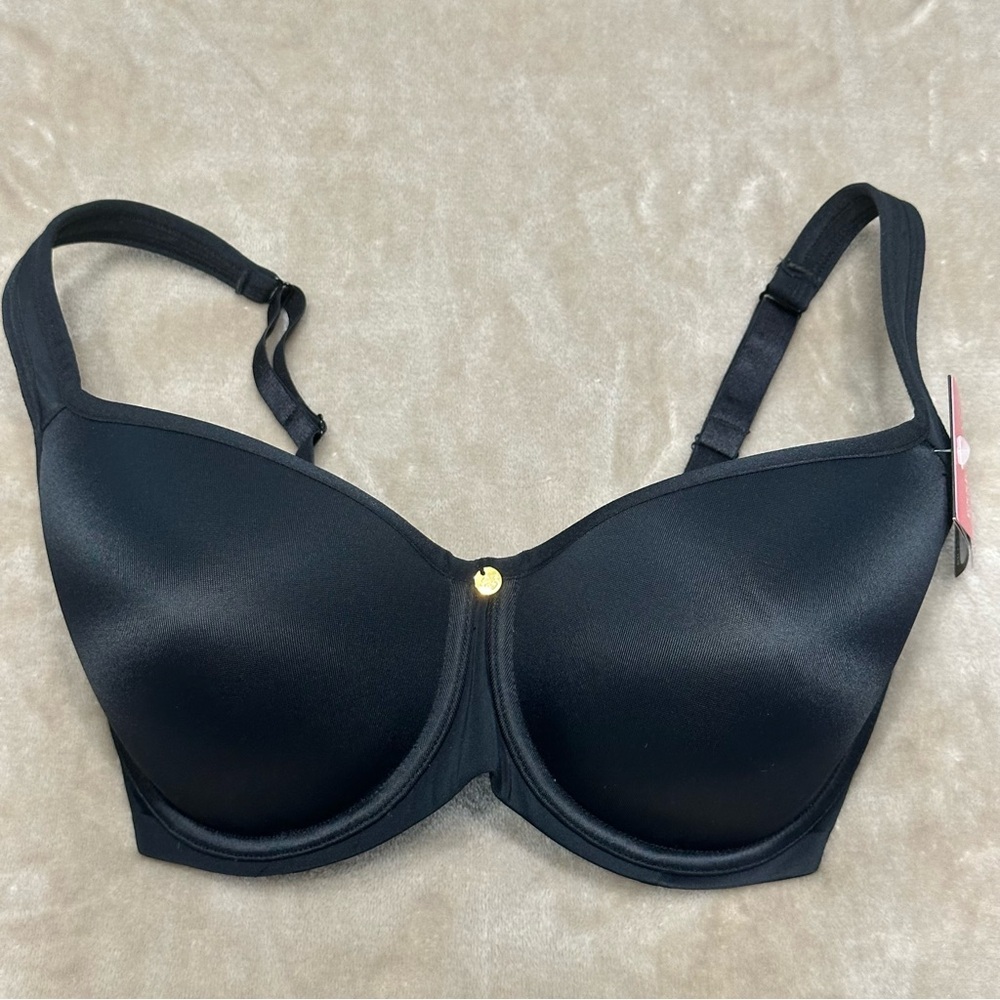 Essential Bodywear Abbie Everyday T-Shirt Black Bra #6111 NWT Size 32F